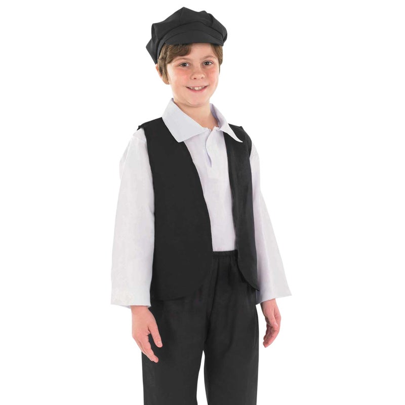 fun shack Victorian Boy Costume, Kids Historical Outfit, Boys Period Attire, Victorian Style Dress-Up, Medium, Medium - Image 4